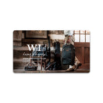 A digital gift card with a image of outdoor gear including a backpack and clothing, suggestive of gift ideas for outdoor activities.
