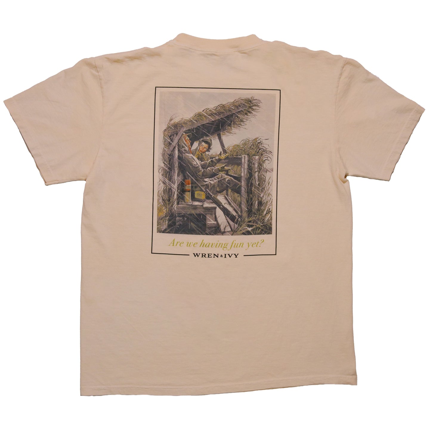 "ARE WE HAVING FUN YET" POCKET T