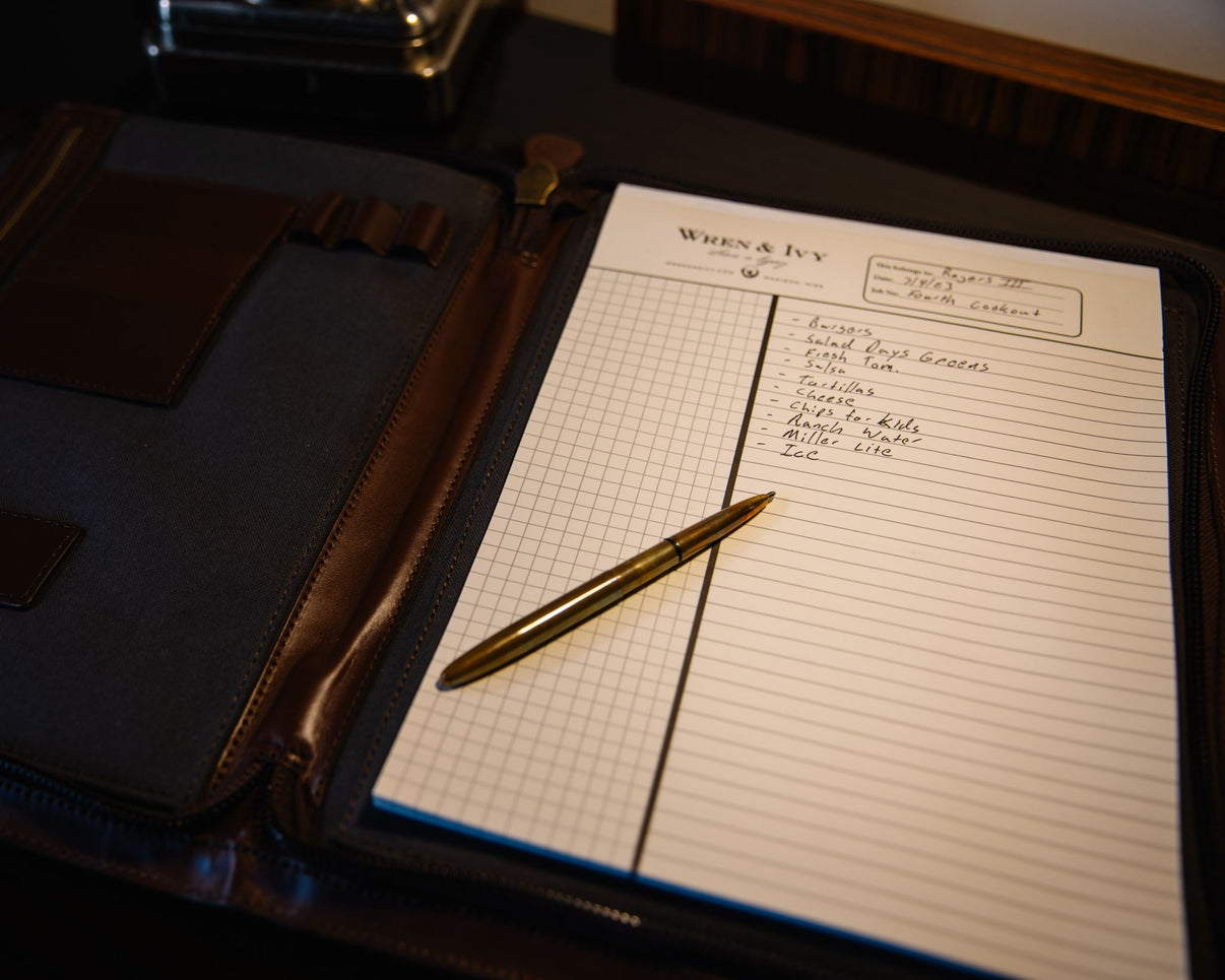 JOBSITE PORTFOLIO NOTEPAD Wren and Ivy