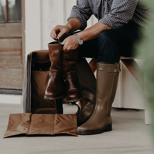 Shoe bag top for boots